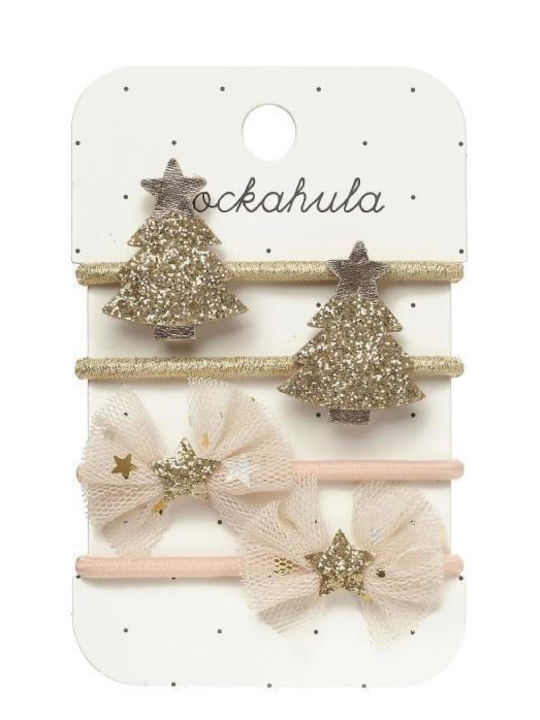 Rockahula Magical Golden Christmas Tree Elastice de păr pentru copii