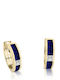 Earrings Hoops 18K Gold Green Zeolites 1.28ct Diamonds 0.19ct Vs1 G