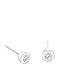 Single Earrings 18K White Gold Diamonds 0.28ct Vs1 F Sk4997