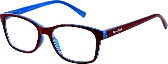 Readers Lesebrillen +4.00 in Blau Farbe RD205