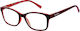 Readers Lesebrillen +4.00 in Rote Farbe RD205