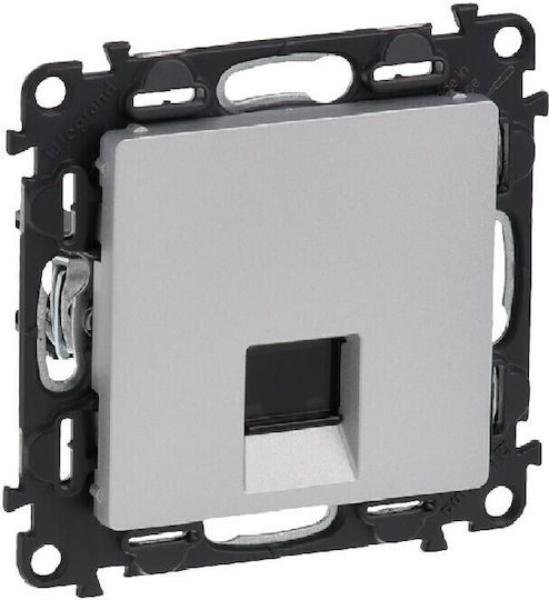 Single Computer Socket Rj45 Cat.5e Ftp Valena Life Legrand Aluminum