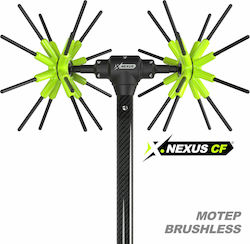 Agrotechnic X.NEXUS CF Машина за бране на маслини На батерия 12V 800W Тип Морски таралеж с Телескопично Прът до 2.4m и Тегло 2.2kg Agrotechnic X.NEXUS CF Машина за бране на маслини На батерия 12V 800W Тип Морски таралеж с Телескопично Прът до 2.4m и Тегло 2.2kg