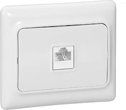 Legrand Телефонна розетка в бял цвят