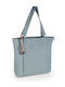Women's Light Blue Shopper Bag