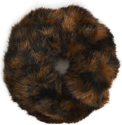Mat Fashion Elastice de păr maro 0043.8350.Ν-imprimeu animal maro