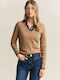Damen Baumwoll Pullover Beige