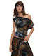 Women's Drape Top Azul Noche