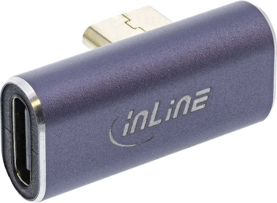 InLine 35900C Μετατροπέας USB-C male σε USB-C female Γκρι