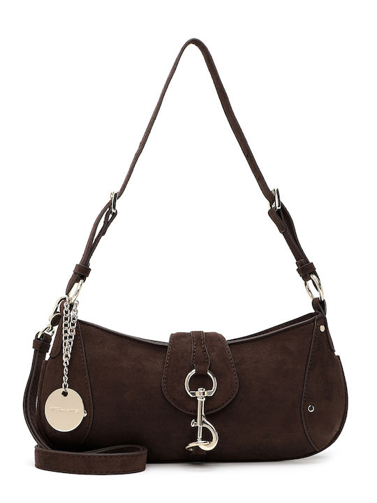 Marina Women's Shoulder Bag Suede Brown