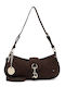 Marina Women's Shoulder Bag Suede Brown