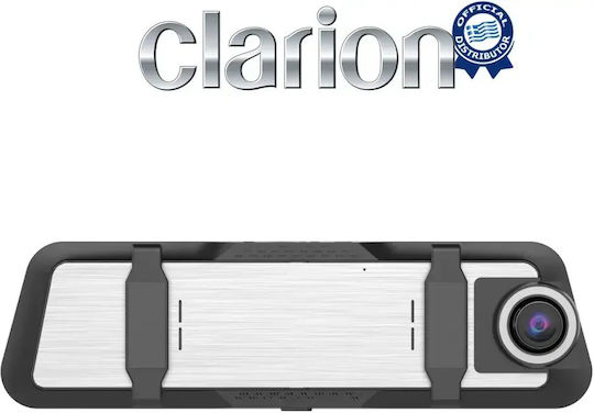 Clarion G02 Комплект Огледало с Автомобилна Камера DVR 1440P с Екран 9.66" GPS и Камера за Задно Виждане