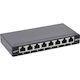 Inline Patch Panel Cat.6a 0.5u 8 Θυρών Επιτραπέζια Επιτοίχια Τοποθέτηση Μαύρο Ral9005