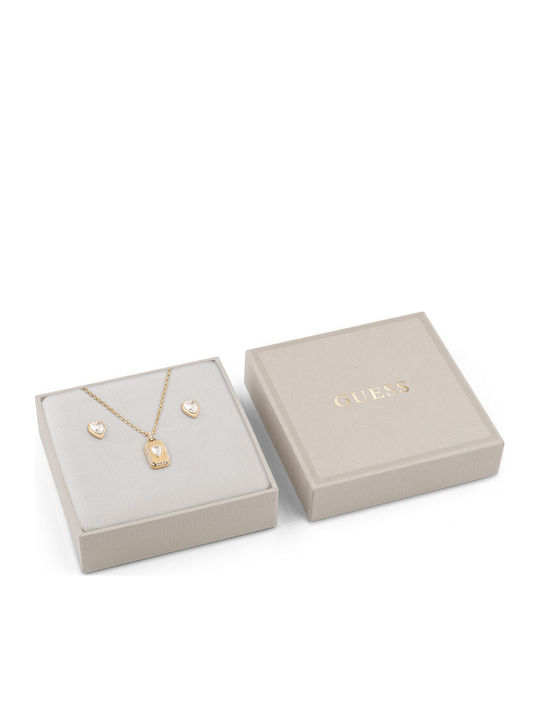 Guess Crystal Love Schmuckset aus Stahl