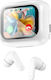 Techly SB-BLT08W In-Ear Bluetooth Kopfhörer mit Ladekoffer Weiß