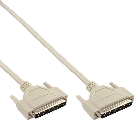 InLine Serial 37 Pin DB37 Male Male Straight Extension Cable 1m