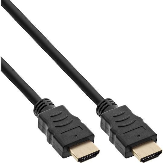 InLine HDMI 2.0 Καλώδιο HDMI male - HDMI male 3m Μαύρο