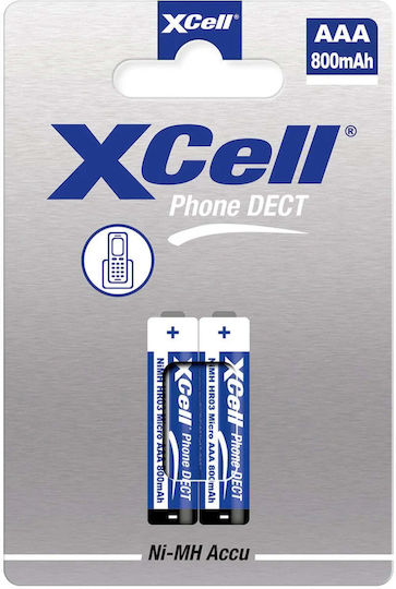 Xcell Baterii Reîncărcabile AAA Ni-MH 800mAh 1.2V 2 Bucăți