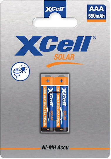 Xcell Επαναφορτιζόμενες Μπαταρίες AAA Ni-MH 550mAh 1.2V 2τμχ