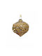 Hängender Eichel Schmuck Gold 6.5cm
