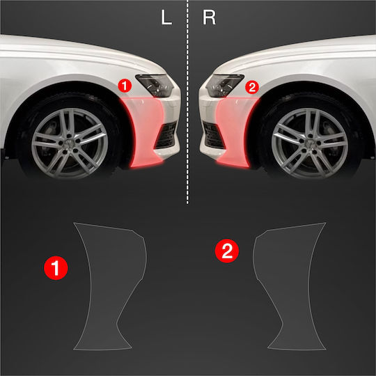 Grizzglass Bodyshield Protective Bumper Film Audi A6 C8 Sedan 2018-2023 2in1