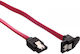 InLine SATA 6Gb/s SSD HDD Cable with Clips 0.5m Red