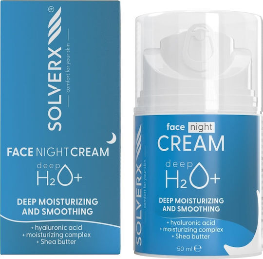 Deep H2o Moisturizing & Firming Face Night Cream with Hyaluronic Acid & Niacinamide 50ml