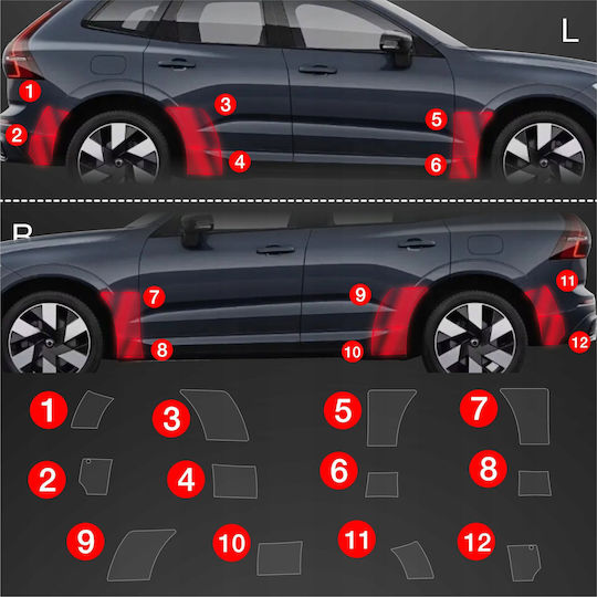 Grizzglass Protective Film Wheel Arches Grizzglass Bodyshield Volvo Xc60 2 2022-2025 12in1