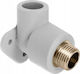 Detal-met Polypropylene Pipe Elbow Fitting 16mm KOLWGZ16X1/2