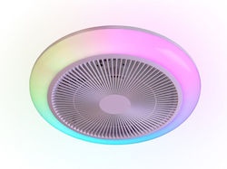 Trio Lighting Πλαφονιέρα 46cm με Φως Λευκή R69282101