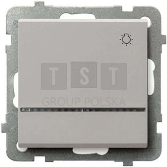 Ospel Întrerupător Cu Buton Cu Contact Instant Albastru Iluminat Kashmir Sonata Łp-5rs M 82