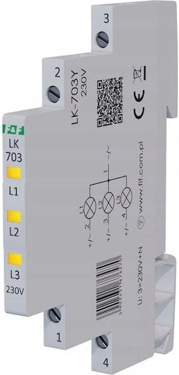 FF Professional Lampă indicatoare de bord simplă galbenă