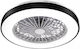 Extralink Orbit Ring Πλαφονιέρα 50.8cm με Φως Μαύρη