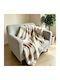 Melinen Onyx Furry Blanket for Sofa 100x150cm Mocca
