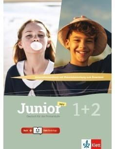 Junior Neu 1+2 Unterrichtshandbuch Online Book App Εξώφυλλο