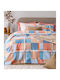 Palamaiki Cotton Duvet Cover Set 170x250cm Single with Multicolour Pillowcase