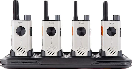 Pack 8 Hytera S1 Lf Pmr-446 White Pearl + Πολλαπλός Φορτιστής – 27ώρη Αυτονομία