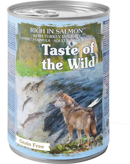 Taste Of The Wild Wild Υγρή Τροφή Σκύλων σε Κονσέρβα χωρίς Σιτηρά 390gr