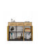Büroaufbewahrungsschublade Kunststoff Anthrazit 109x35x85cm