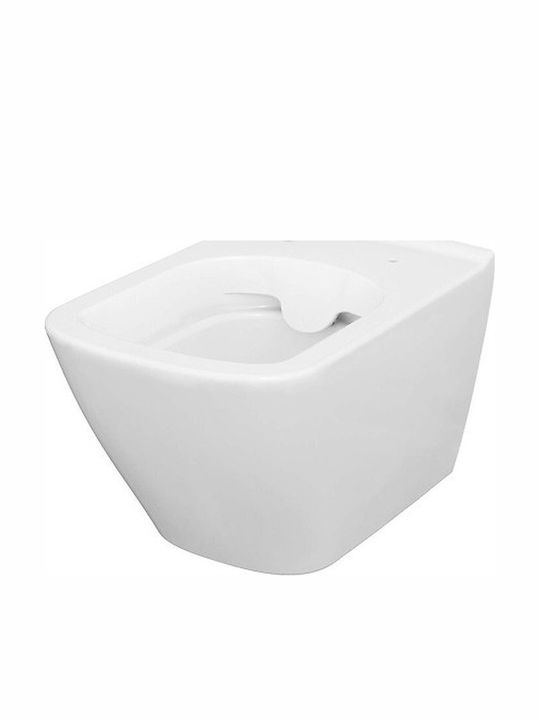 Cersanit Wandhängende Toilette mit Spülung Weiß