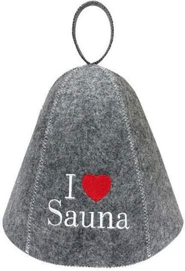 Urban Outdoor Saunazubehör Flammifera I Love Sauna Schutzhaube Kopfhaube