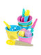 Excellent Houseware Servierschalen Eiscreme Rund Kunststoff 9Stücke