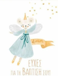 Handmade Greeting Card Envelope Wishes Baptism Your Fairy 9x11.5 J.o Creations