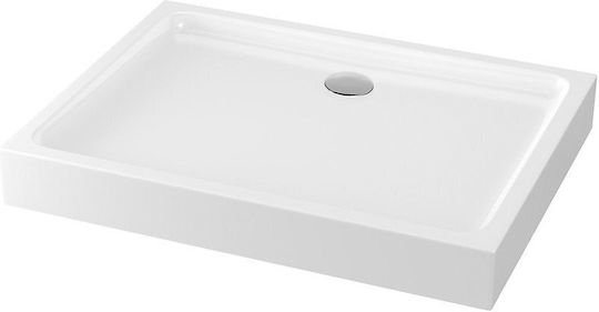 Cersanit Ορθογώνια Ακρυλική Ντουζιέρα 120x90cm Λευκή