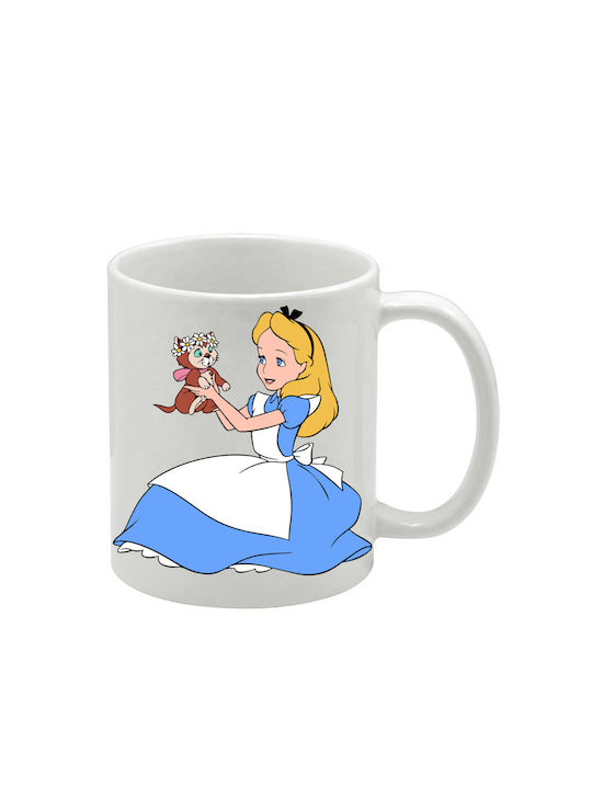 Weiße Tasse Alice