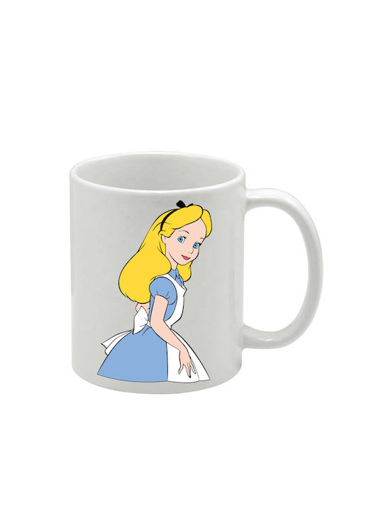 Weiße Tasse Alice