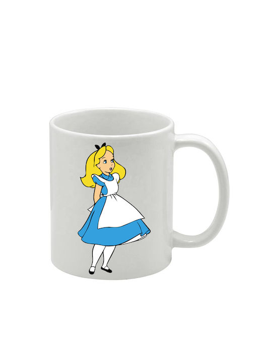 Weiße Tasse Alice