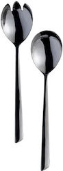 HFA Set of 2 Silver Stainless Steel Serving Ute...