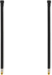 Tucai Spiralschläuche Batteriemischer Schlauch 2x40cm M10-l15.5 F1/2 Schwarz