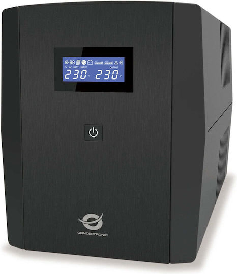 Conceptronic ZEUS04G UPS Устройства С UK Гнезда (VI) Интерактивна Линия 2200VA 1320W